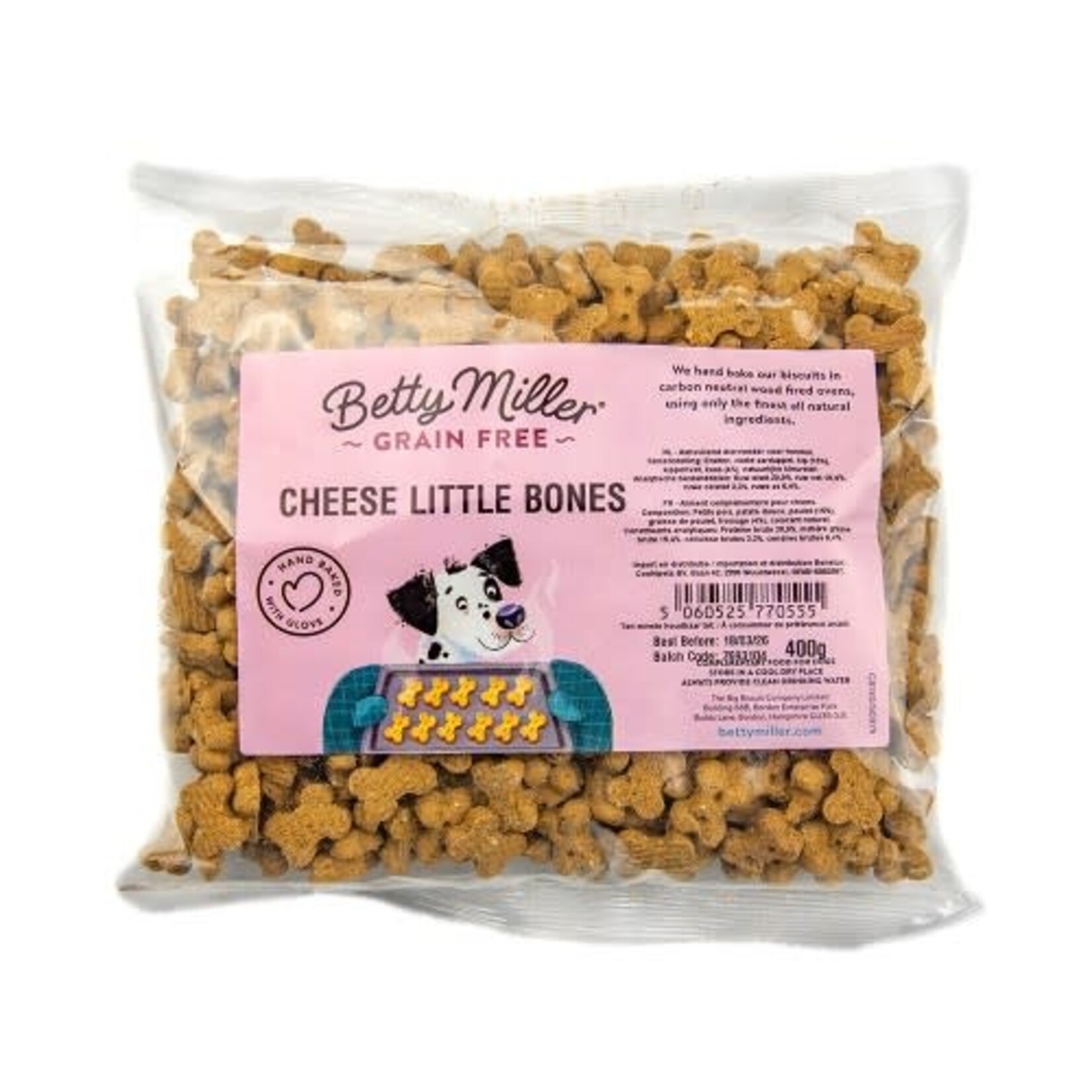 Betty Miller Betty Miller (Grain Free) Cheese little bones 400 gr