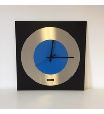 ChantalBrandO Wandklok TOPAZ Black and Blue
