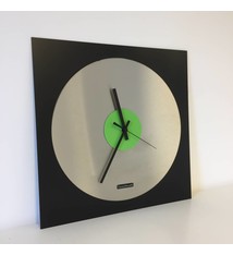 ChantalBrandO Wandklok TOPAZ Black and Green