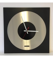 ChantalBrandO Wandklok TOPAZ Black and Black