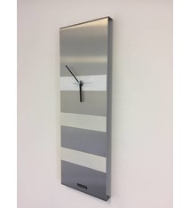 ChantalBrandO Wandklok Cassiopee White Stripes