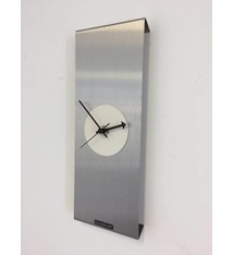 ChantalBrandO Wandklok RVS Sidney White