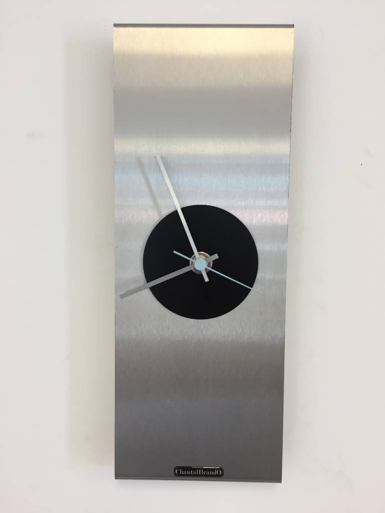 ChantalBrandO Wandklok RVS Sidney Black