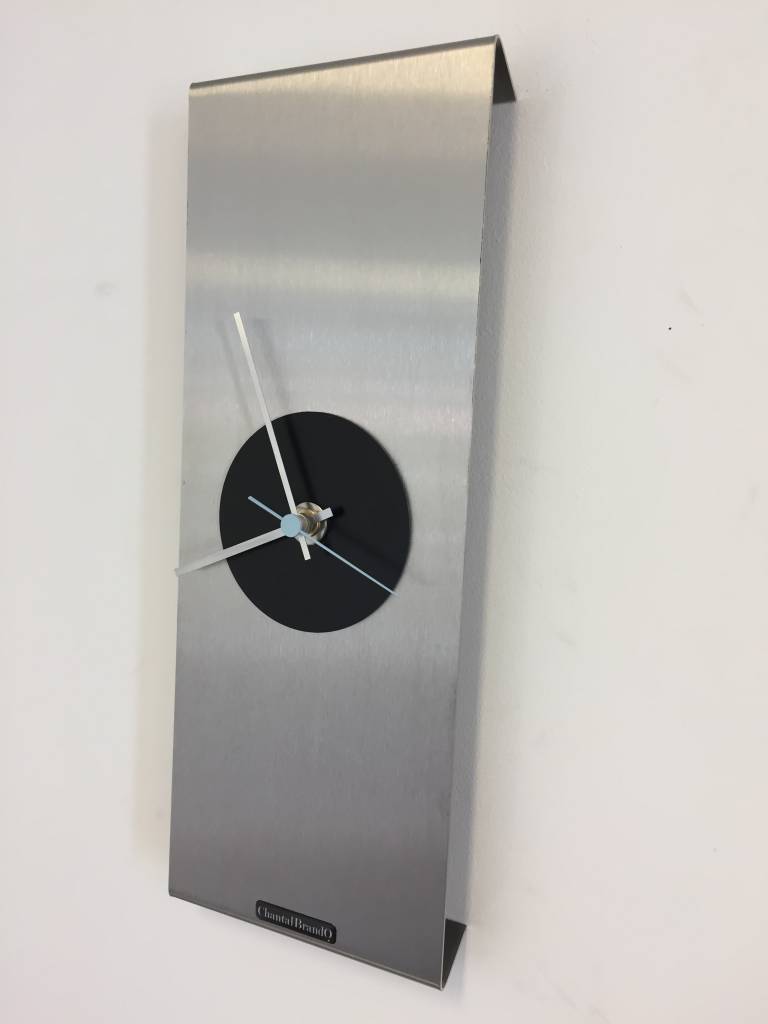 ChantalBrandO Wandklok RVS Sidney Black
