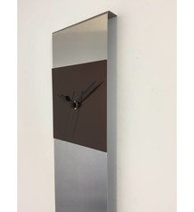 ChantalBrandO Wandklok Cassiopee Brown Square Black Hands
