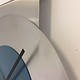 ChantalBrandO Wandklok Pendulum Steel-Blue Design