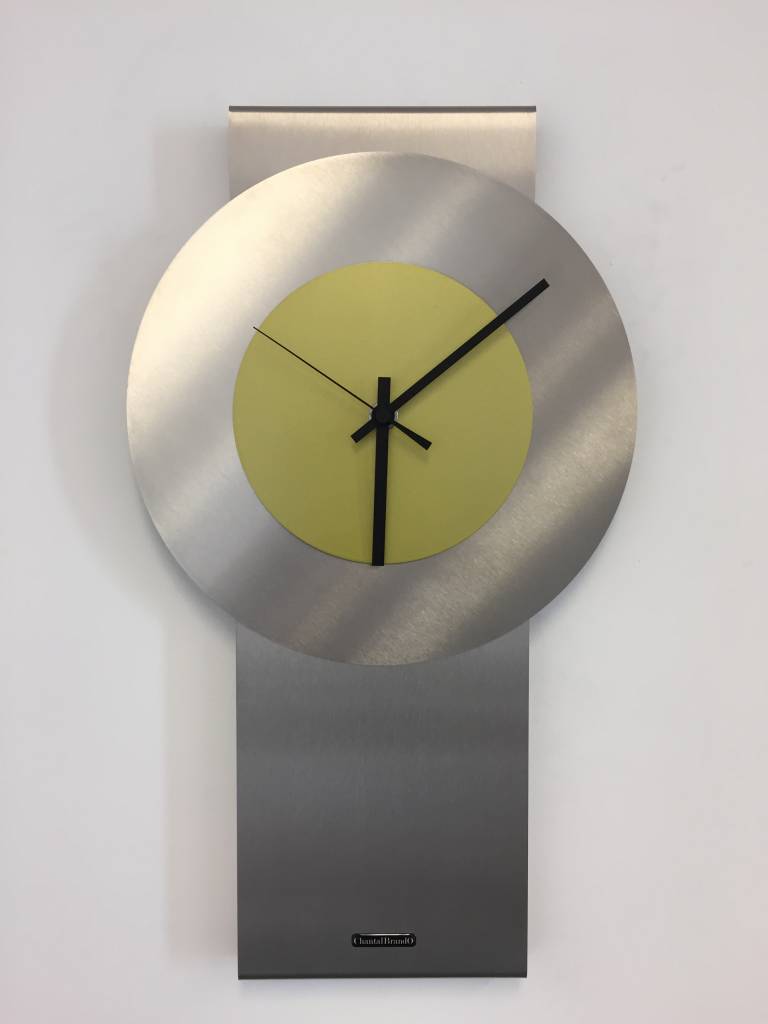 ChantalBrandO Wandklok Pendulum Lime-Green