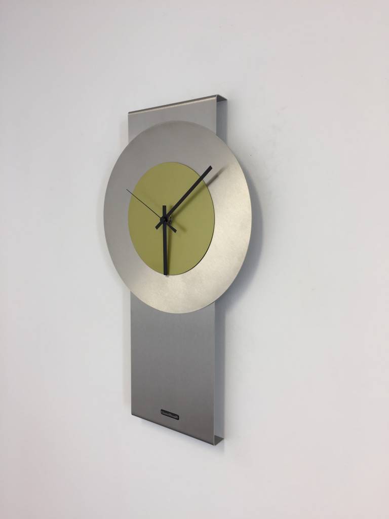 ChantalBrandO Wandklok Pendulum Lime-Green