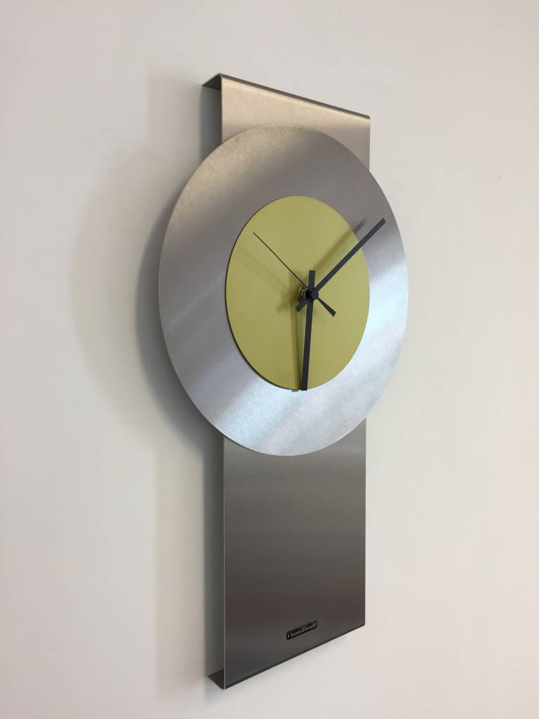 ChantalBrandO Wandklok Pendulum Lime-Green