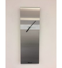 ChantalBrandO Wandklok RVS Cassiopee White Stripe