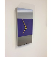 ChantalBrandO Wandklok ExtraVaganzA Purple and Yellow Pointer