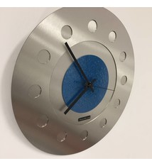 ChantalBrandO Wandklok Industrial Revolution Blue Hammer