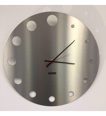 ChantalBrandO Wandklok RVS Brussel Design  - LARGE