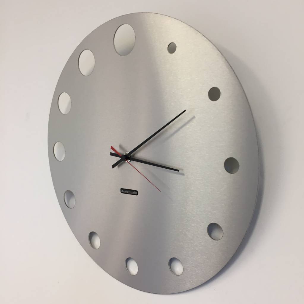 ChantalBrandO Wandklok RVS Brussel Design - LARGE