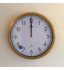 Atlanta Wandklok metaal goud kleurig