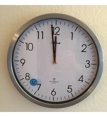 Atlanta Stationsklok zilver