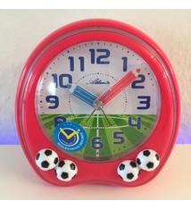 Atlanta Kinderwekker met voetballen rood