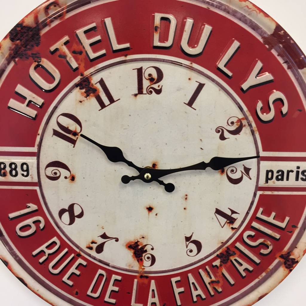 NiceTime Wandklok Paris Hotel du Lys 1889