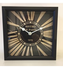 NiceTime Tafelklok Bistro de Paris Noir