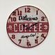 NiceTime Wandklok retro Coffee Red