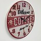 NiceTime Wandklok retro Coffee Red