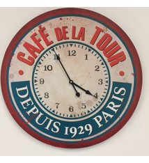 NiceTime Wandklok Cafe de la Tour