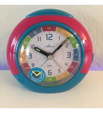 Atlanta Kinderwekker blauw met rood