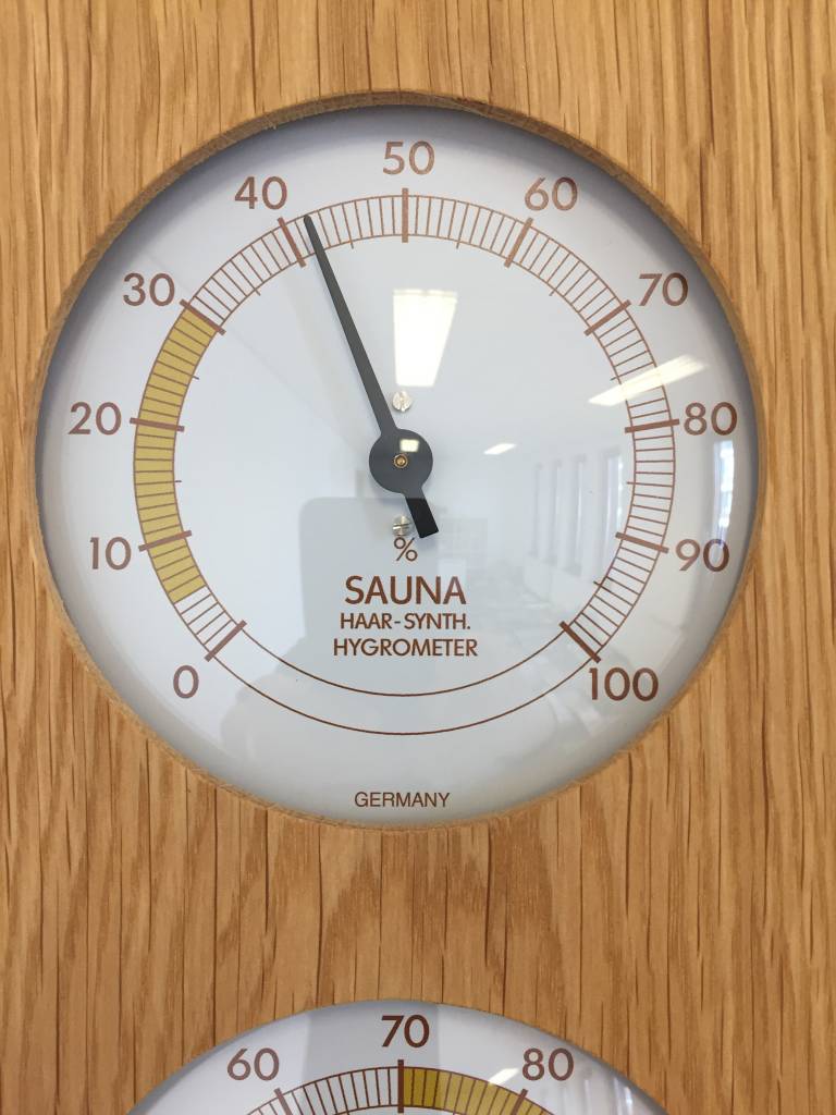 NiceTime Sauna Thermo- Hygrometer, 130 x 242mm