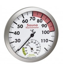 NiceTime Sauna Thermo- Hygrometer, Ø 120mm