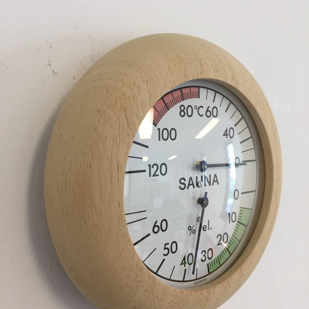 NiceTime Sauna Thermo-/Hygrometer, Ø 136mm