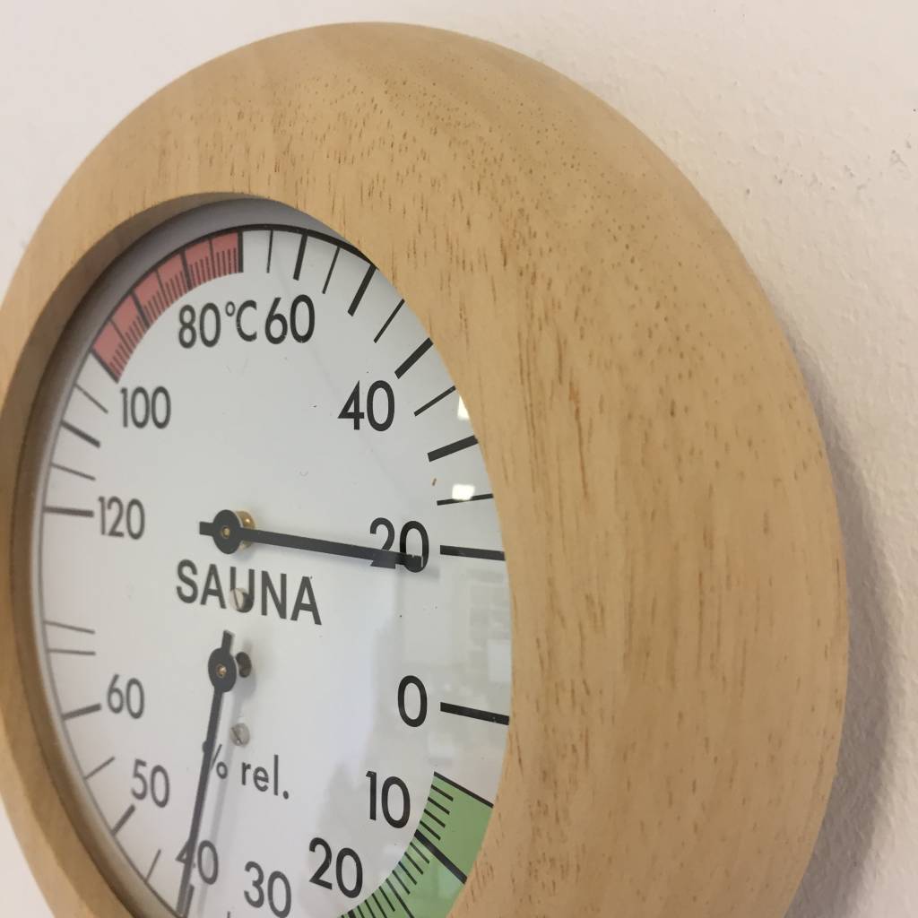 NiceTime Sauna Thermo-/Hygrometer, Ø 136mm
