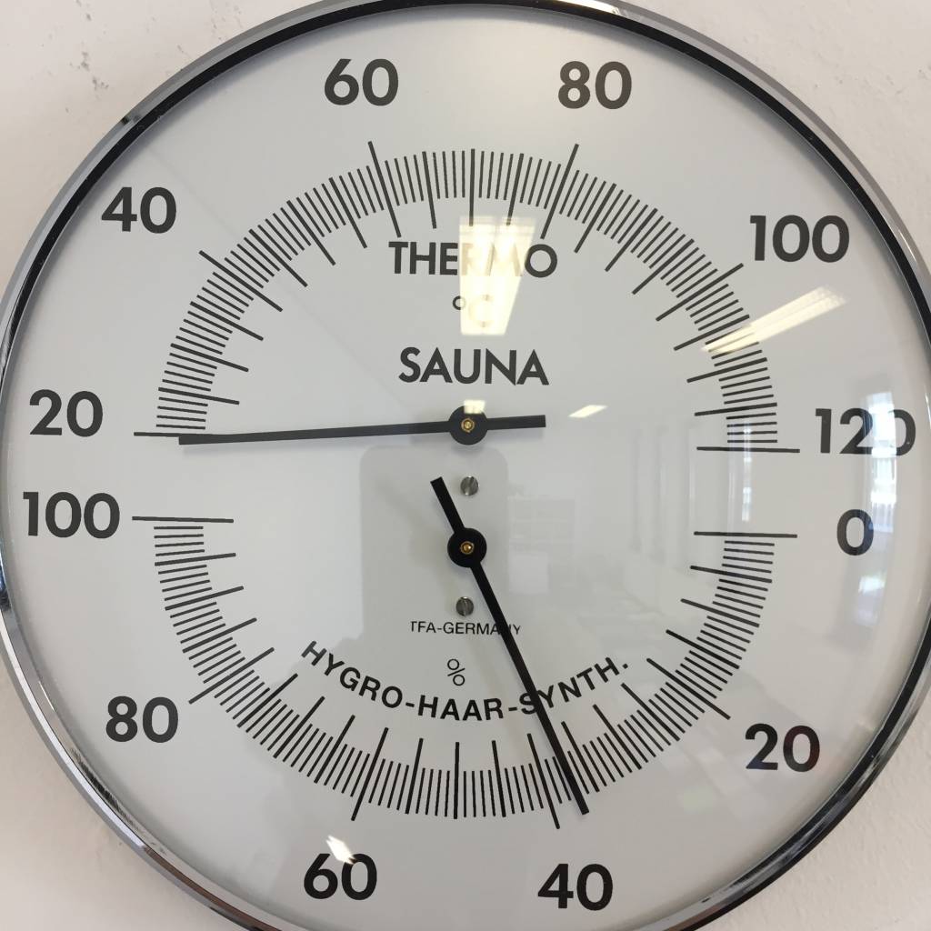 NiceTime Sauna Thermo-/Hygrometer, Ø 132mm