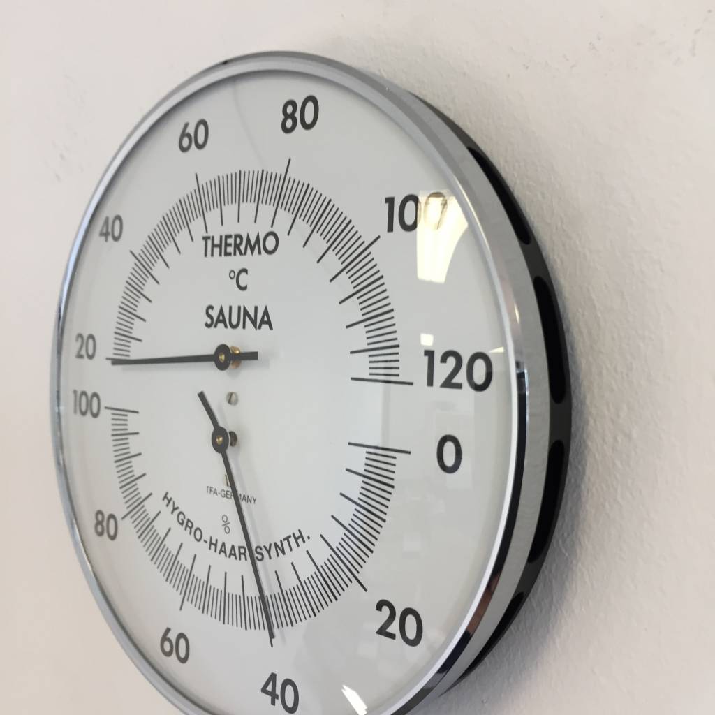 NiceTime Sauna Thermo-/Hygrometer, Ø 132mm