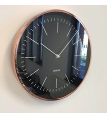NiceTime Wandklok Vivess modern style Black