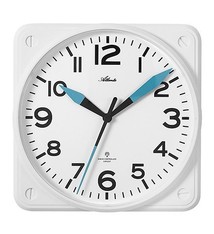 Atlanta Keukenklok wit in cockpit stijl