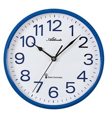 Atlanta Wandklok blauw modern design