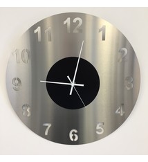 ChantalBrandO Wandklok Amsterdam Large BLACK Modern Design