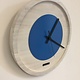 ChantalBrandO Wandklok Quinten White & Blue Modern Dutch Design