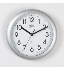 NiceTime Wandklok MAGIC Modern Design zilver