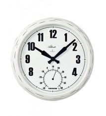 NiceTime Wandklok met thermometer modern design