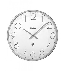 NiceTime Wandklok zilver modern design