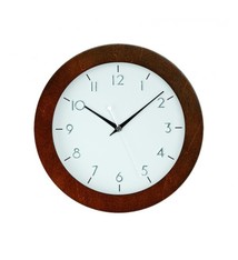 NiceTime Wandklok notenhout modern design