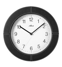 Atlanta Wandklok CLUB BLACK MODERN DESIGN