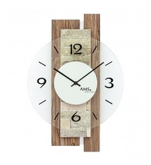 NiceTime Wandklok Wood & Stone Modern Design