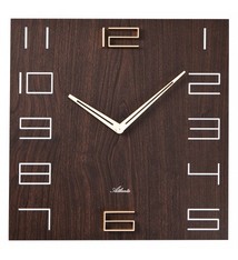 Atlanta Wandklok vierkant hout modern design