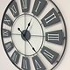 NiceTime Wandklok Industrieel GREY WHEEL VINTAGE DESIGN