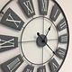 NiceTime Wandklok Industrieel GREY WHEEL VINTAGE DESIGN