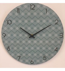 NiceTime Wandklok ETNIC BLUE MODERN DESIGN