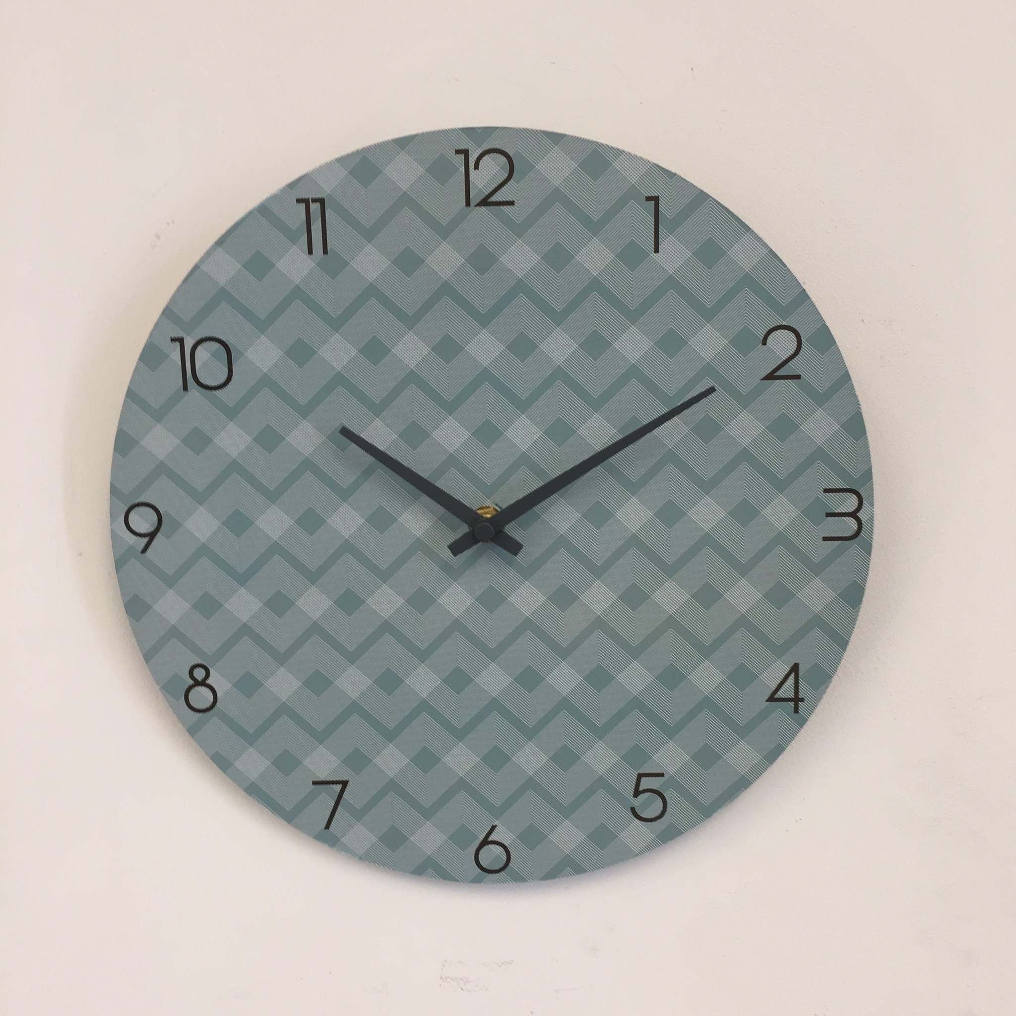 NiceTime Wandklok ETNIC BLUE MODERN DESIGN