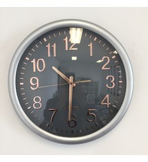 NiceTime Wandklok Silver & Copper Modern Design